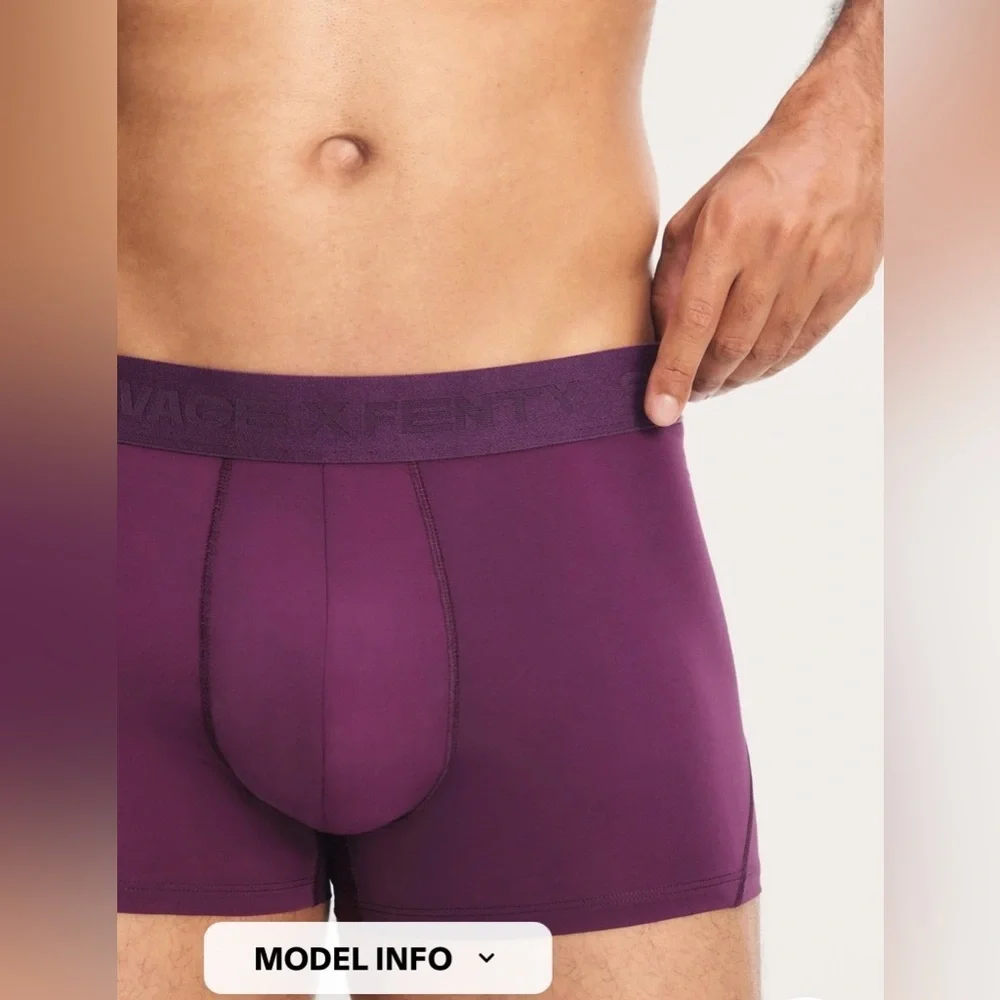 Savage X Fenty Shadow Fit Trunks in Midnight Purple